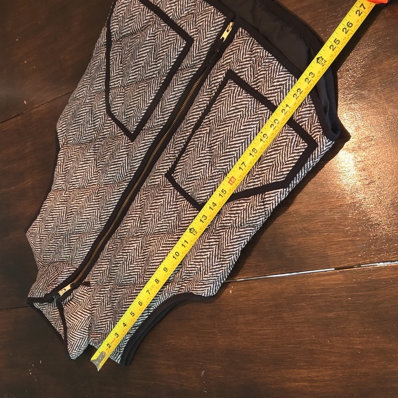 J. Crew Quilted Herringbone Vest - Picture 15 of 16